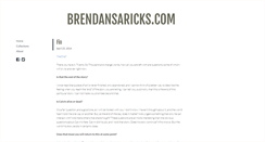 Desktop Screenshot of brendansaricks.com
